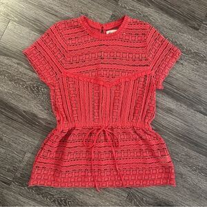 Chic Red Lace Blouse for Women